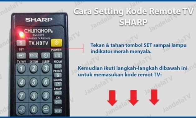 Cara Memasukan Kode Remote Tv Sharp