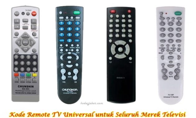 Cara Setting Remote TV Universal