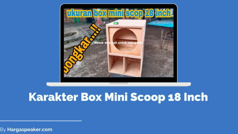 Karakter Box Mini Scoop 18 Inch